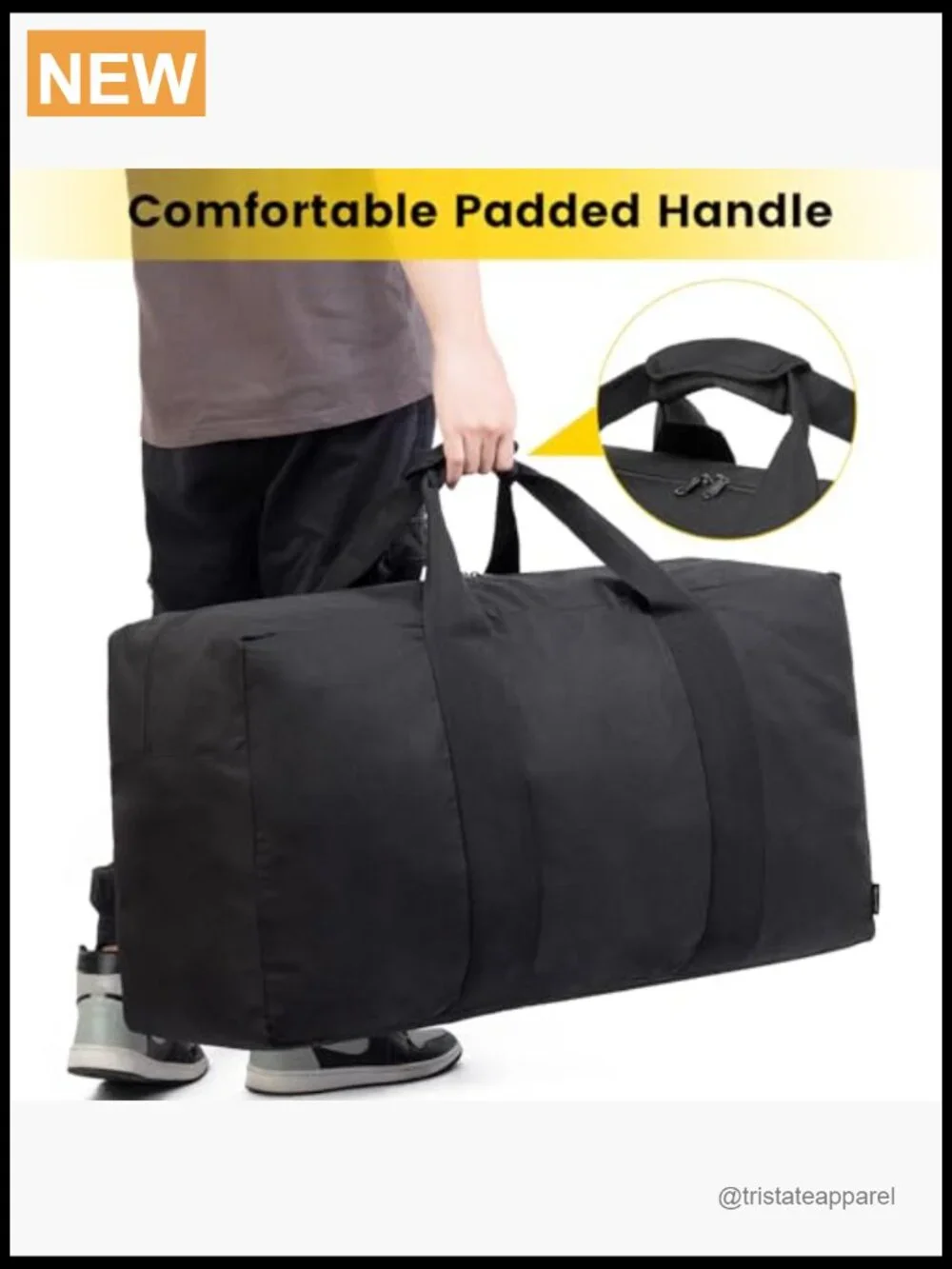Extra Large 100L Duffle Bag for Travel - Foldable Weekender Overnight Camping